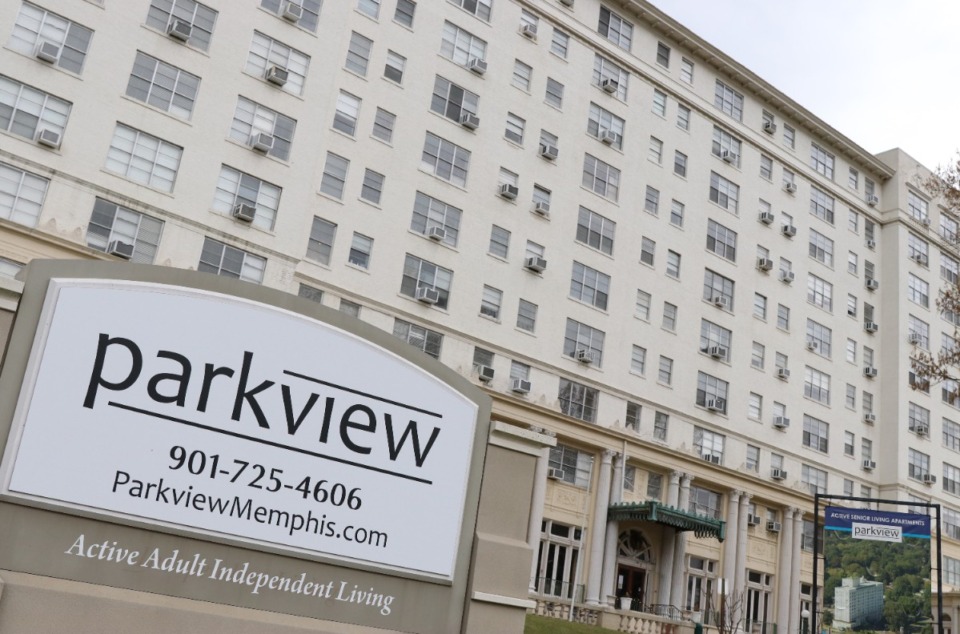 <strong>Plans have been submitted to turn the Parkview senior-living facility at 1914 Poplar Ave. near Overton Park into market-rate apartments.</strong> (Neil Strebig/The Daily Memphian)