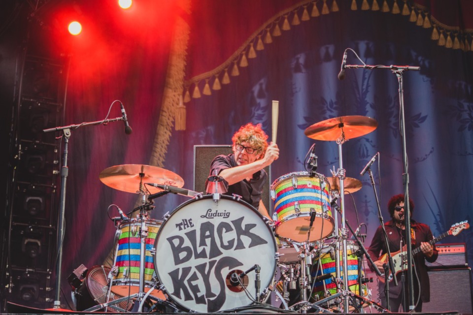 <strong>Patrick Carney (left) of The Black Keys Performs at the 2015 Pemberton Music Festival on July 17th, 2015 in British Columbia, Canada</strong> (Photo by Jeff Lombardo/Invision/AP)