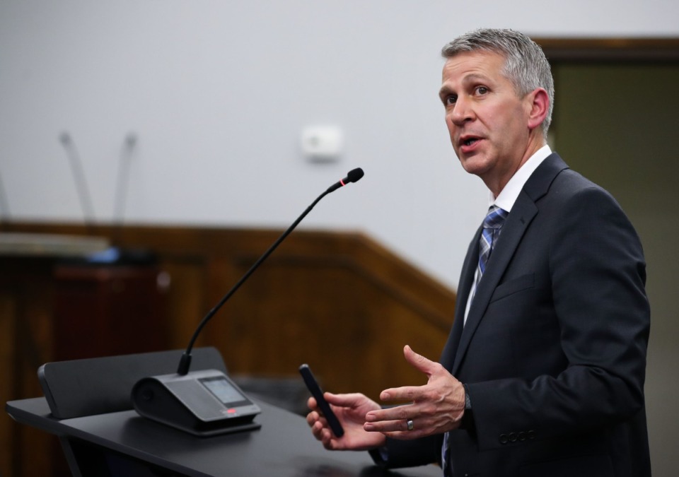 <strong>Shane Horn speaks at a Feb. 10, 2022 Board of Commissioners meeting.</strong> (Patrick Lantrip/Daily Memphian file)