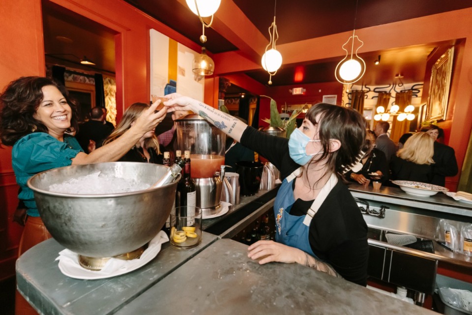 <strong>Bartender Morgan McKinney serves drinks at Panta&rsquo;s opening in October.</strong> (Ziggy Mack/Special to The Daily Memphian file)