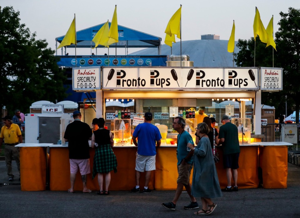 <strong>Pronto Pups were sold at several stands at the Beale Street Music Festival on Friday, April 29, at Liberty Park.</strong> (Mark Weber/The Daily Memphian)