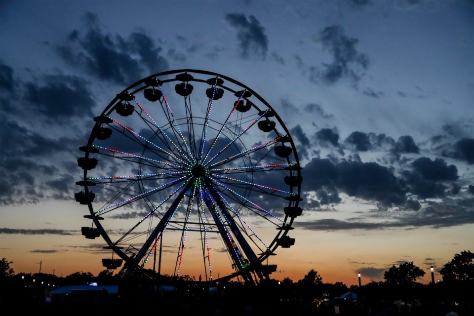 <strong>For the first time, a Ferris wheel made the scene at the Beale Street Music Festival at Liberty Park.</strong> (Mark Weber/The Daily Memphian)