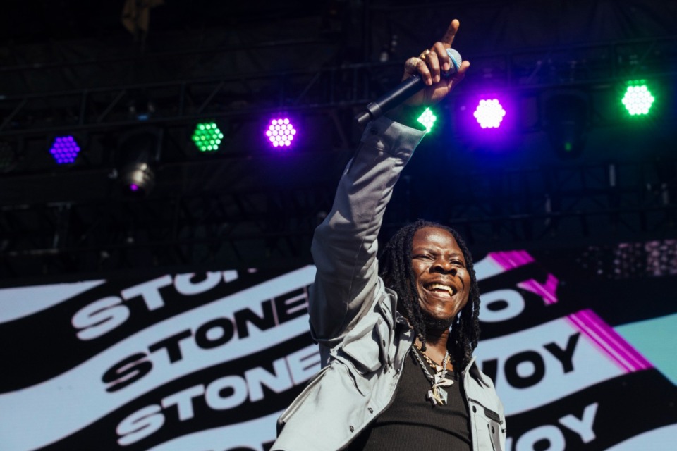 <strong>Ghanian reggaeton artist Stonebwoy performs at Beale Street Music Festival on the Fairgrounds on Sunday May 1, 2022.</strong> (Ziggy Mack/Special to The Daily Memphian)
