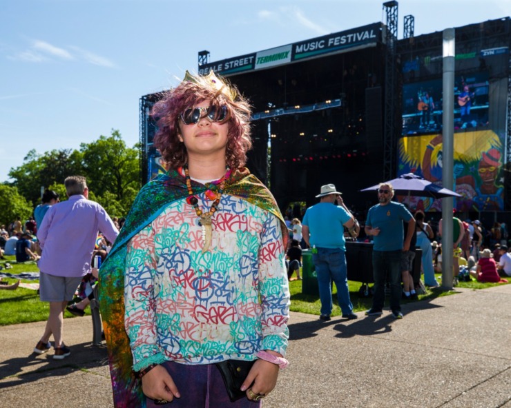 <strong>Liam Sawyer was among the festival-goers Sunday at Beale Street Music Festival.</strong> (Ziggy Mack/Special to The Daily Memphian)