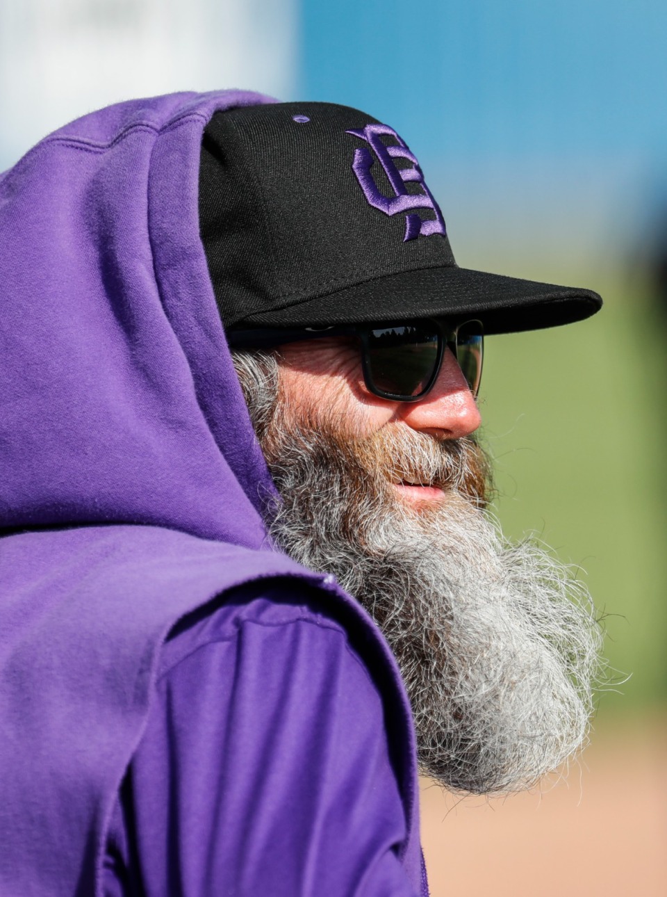 <strong>CBHS head coach Jason Motte watches his team battle Briarcrest on Monday, May 9, 2022.</strong> (Mark Weber/The Daily Memphian)