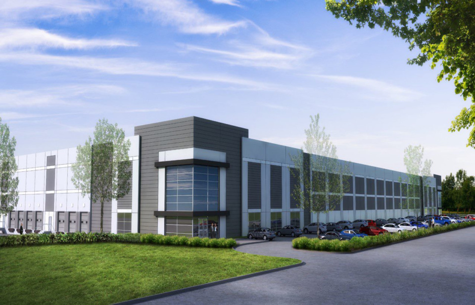 <strong>Indianapolis-based Scannell Properties is looking to build two distribution centers, called Appling Logistic Park at Murray Farms, on Butterfly Drive in northeast Memphis. </strong>(Rendering courtesy Scannell Properties)