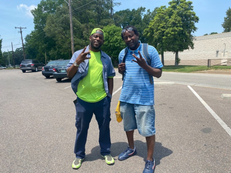 Westwood brothers&nbsp;Terence&nbsp;and&nbsp;Ahmad Wright&nbsp;want to put the neighbor back in their neighborhood. They hope reviving occasional Sunday kickball and softball games will be the answer. (Daja E. Henry/Daily Memphian)