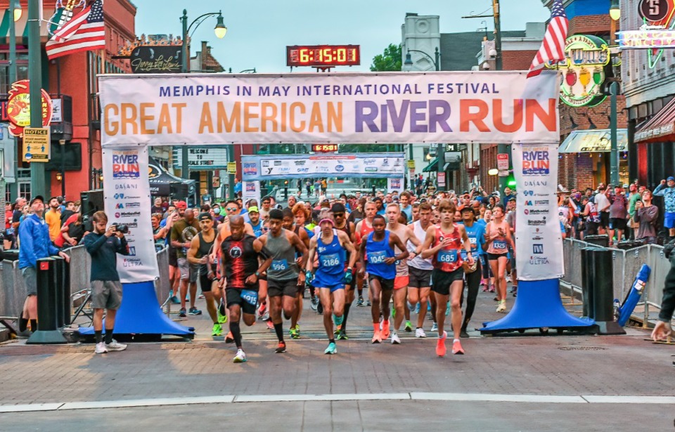<strong>The 2022 Great American River Run will be held May 28. The event includes a 5K, a 10K and a half-marathon.</strong> (Courtesy Memphis in May)
