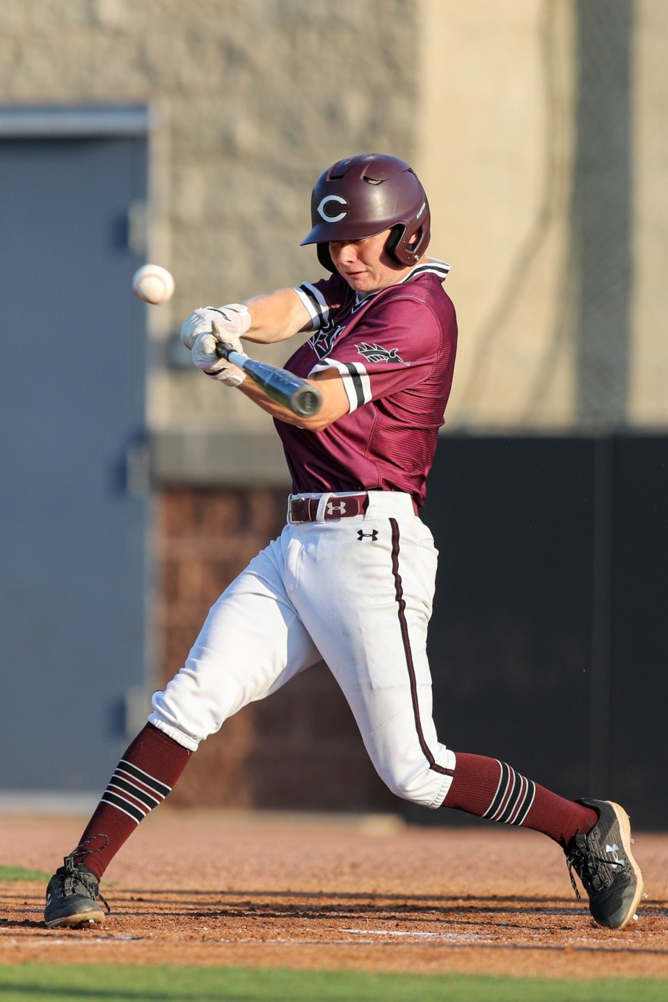<strong>Collierville&rsquo;s Joey Caurso swings at a pitch during the game against the Henry County Patriots on Friday, May 20, 2022.</strong> (Justin Ford/ Special to The Daily Memphian)