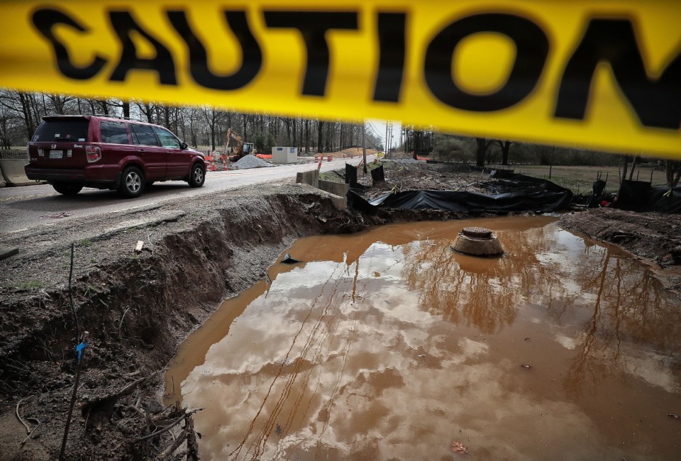 <strong>Rainwater flooding rises in Germantown due to inadequate drainage in 2019. Parts of DeSoto County suffer the same problem.</strong> (The Daily Memphian file)