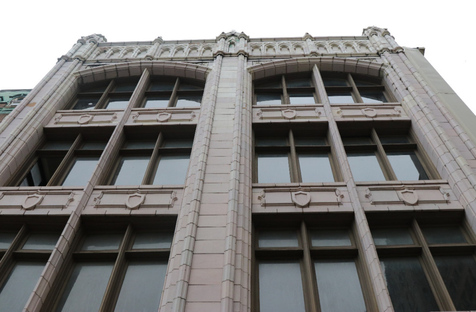 <strong>The facade of 119 Madison Ave.&nbsp;The building, developed in 1917 by Memphis real estate mogul R. Brinkley Snowden, is on the National Register of Historic Places in the Madison-Monroe Historic District.</strong> (Neil Strebig/Daily Memphian)