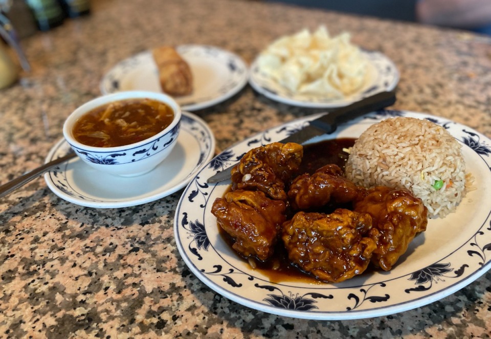 <p class="x_MsoNormal"><strong>The General Tso&rsquo;s chicken is a $7.95 lunch special at A-Tan.</strong> (Jennifer Biggs/The Daily Memphian)