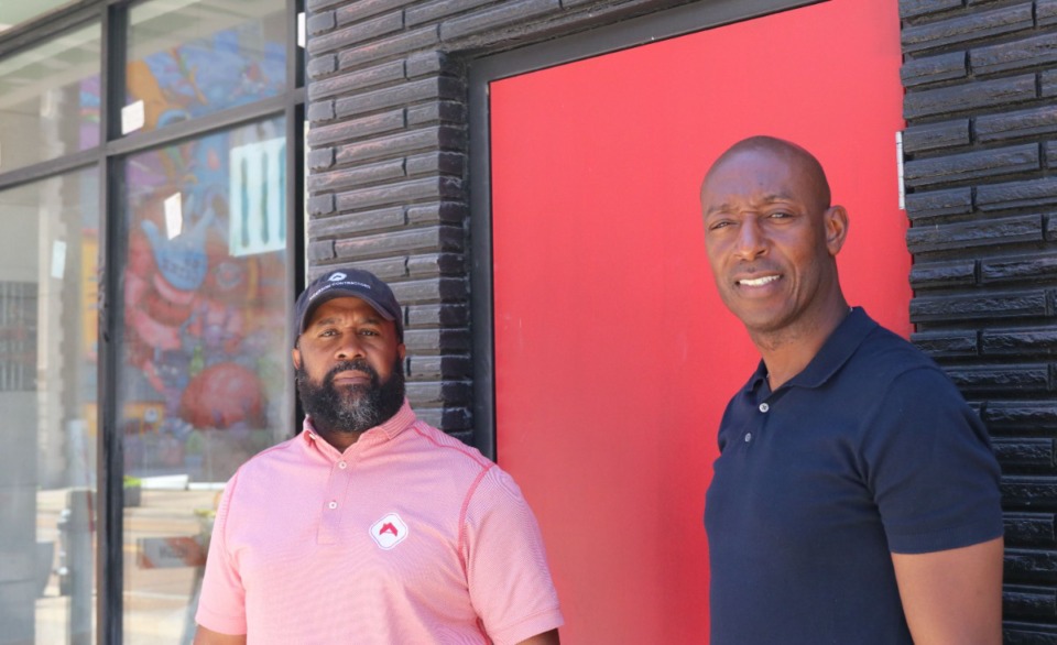 <strong>Frankey Anderson (left) and Hulesy Britt plan to open Cafe Lit at 111 Madison in August 2022. They hope their &ldquo;dinnertainment&rdquo; concept with a focus on Black culture, will be a hit with customers looking for a learning experience along with their meal.</strong>&nbsp;(Neil Strebig/The Daily Memphian)