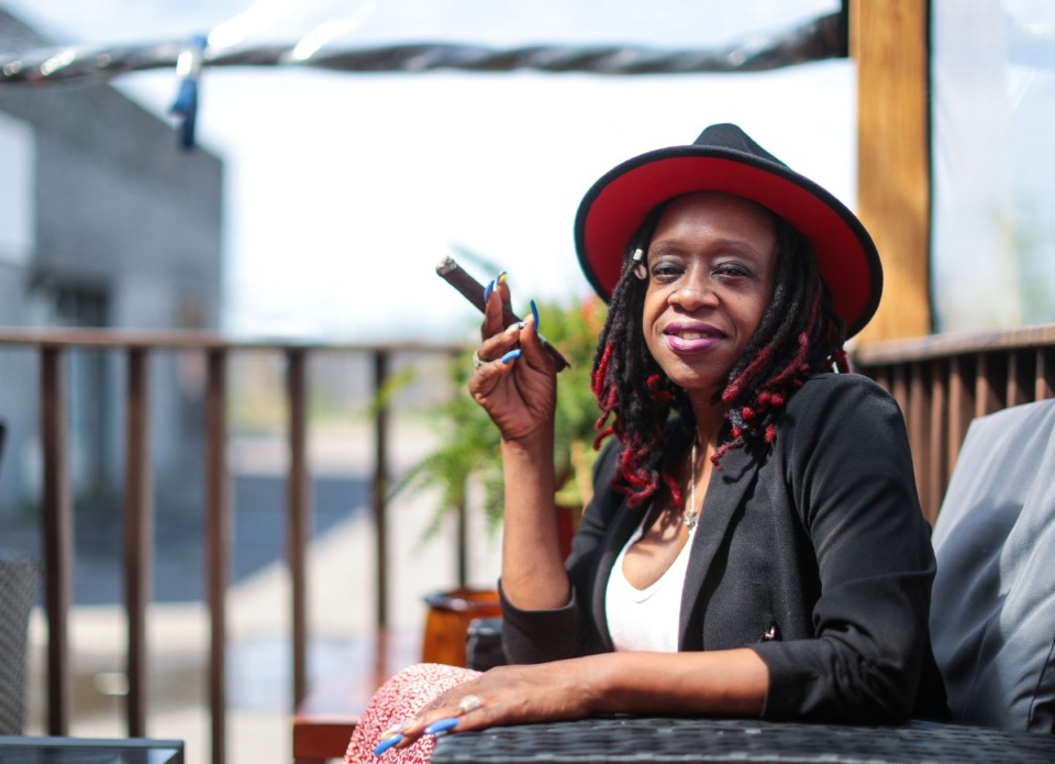<strong>Memphis Smokes Cigar Lounge co-owner Zorona Woods&nbsp;said Whitehaven Black Restaurant Week is an opportunity to bring new faces to the business. She and her co-owners chose the Whitehaven location to support and bring something new to the area.&nbsp;</strong>(Patrick Lantrip/Daily Memphian)