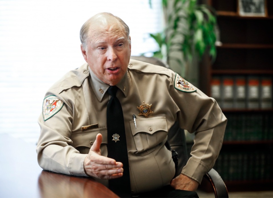 <strong>Major Sam Cochran, a retired coordinator of the Memphis Police Crisis Intervention Team, talks about leading the Shelby County Sheriff department&rsquo;s new training for this program. </strong>(Mark Weber/The Daily Memphian)