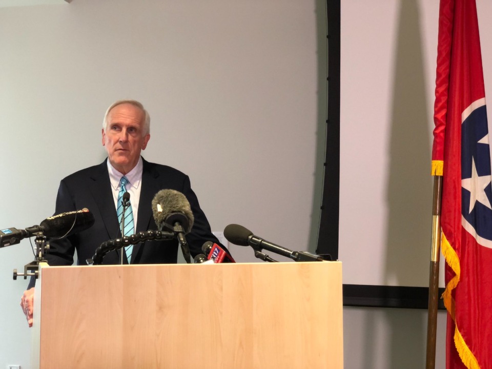 <strong>Tennessee Attorney General Herbert Slatery speaks at a press conference Friday, June 24, following the U.S. Supreme Court&rsquo;s decision to overturn Roe v. Wade.</strong> (Ian Round/The Daily Memphian)
