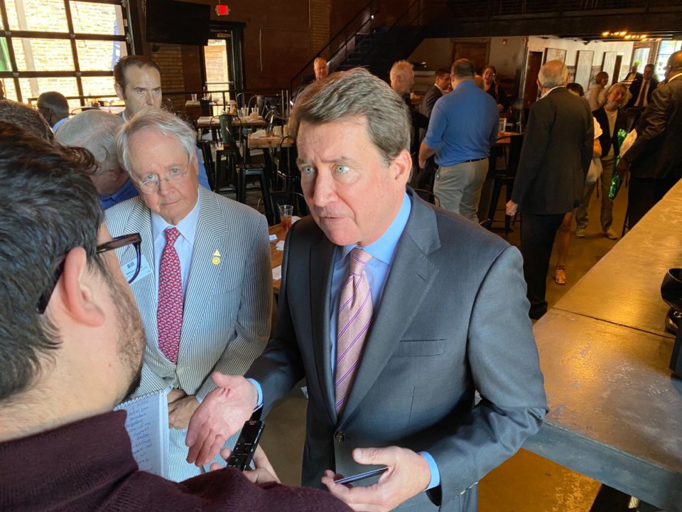 <strong>Republican U.S. Senator Bill Hagerty told The Memphis Rotary Club Tuesday, June 28, that the November Congressional midterm elections will be a&nbsp;&ldquo;sea change&rdquo; as voters react to high inflation and other issues.</strong> (Bill Dries/Daily Memphian)