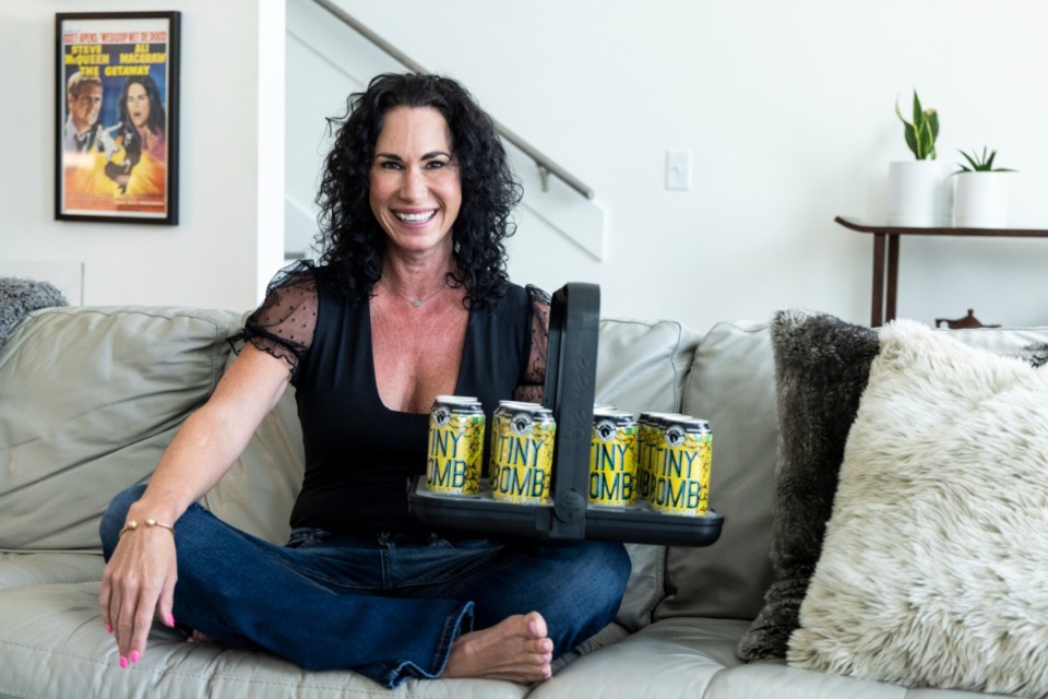 <strong>Based on her own experiences, Memphian Natalie Boyatt came up with a product to carry an armload of drinks, safely. She got a patent, quit her pharmaceutical sales job and now, the Bevee is being manufactured.</strong> (Brad Vest/Special to The Daily Memphian)