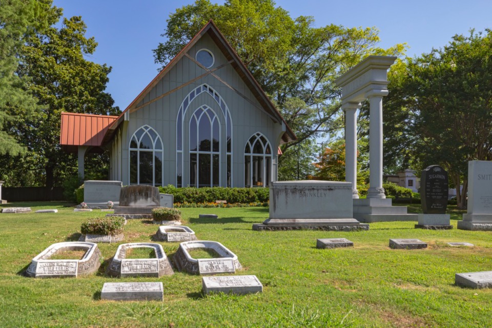 <strong>The Lord&rsquo;s Chapel on the grounds of Elmwood Cemetery. </strong>(Ziggy Mack/Special to The Daily Memphian)