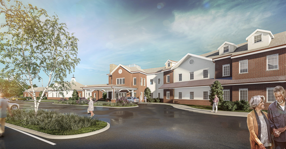 <strong>The Collierville Planning Commission reviewed a proposal for an assisted living, memory care and behavioral health center at Baptist&nbsp;Memorial&nbsp;Hospital-Collierville. The proposal requires rezoning.</strong>&nbsp;(Rendering by&nbsp;Earl Swensson Associates, Provided by&nbsp;Town of Collierville)&nbsp;