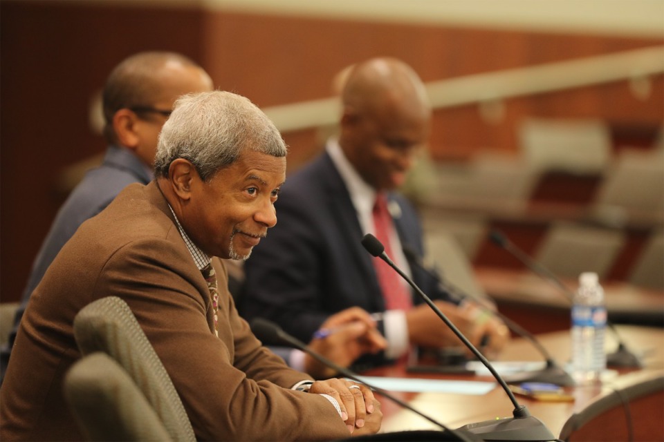 <strong>City attorney Allan Wade, seen here in 2018, is ready to make a recommenation on an energy consultant.</strong> (Patrick Lantrip/Daily Memphian file)