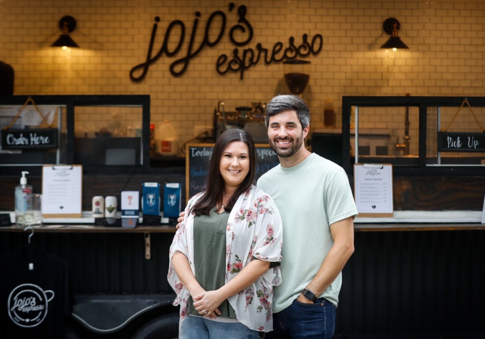 <strong>Hannah and Taylor Whiddon, owners of Jojo's espresso truck, will soon open a storefront in Thornwood.</strong> (Mark Weber/The Daily Memphian)