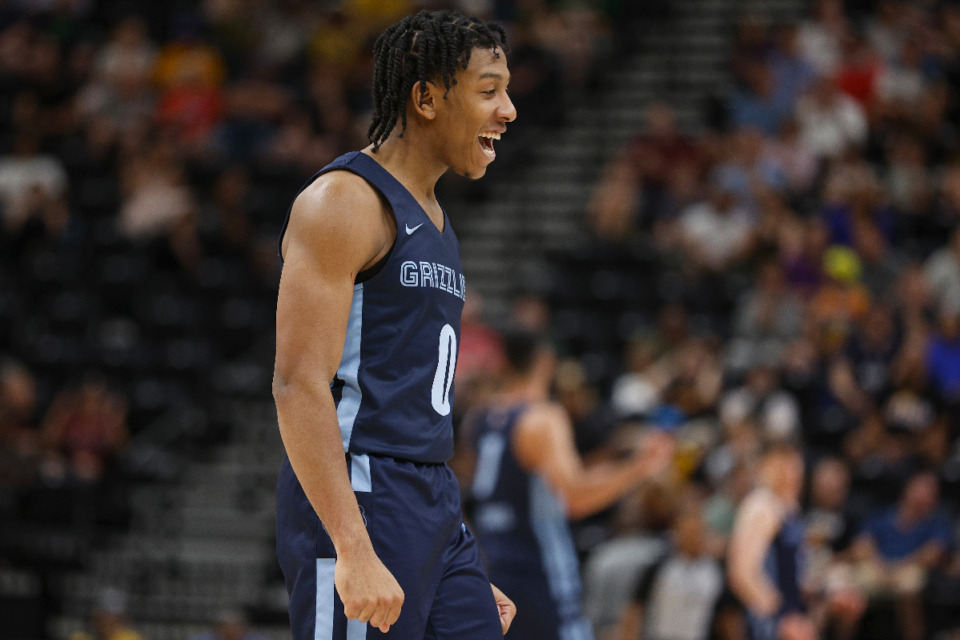 <strong>Memphis Grizzlies guard Kennedy Chandler scored 11 points and handed out 10 assists in Thursday&rsquo;s loss to Boston in the NBA summer league in Las Vegas.</strong> (AP File Photo/Jeff Swinger)