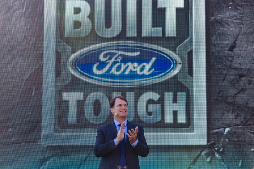 <strong>Last September, Ford Motor Co. CEO Jim Farley spoke at the unveiling of the Ford Motor Co. West Tennessee manufacturing campus. On Thursday, a joint venture between Ford and SK Battery America Inc.,&nbsp;a wholly-owned subsidiary of SK On, was announced.&nbsp;</strong>(The Daily Memphian file)