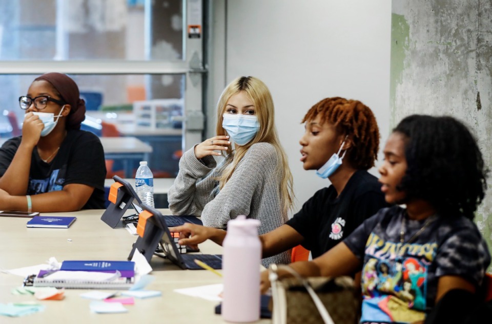 <strong>Crosstown High School students are taking part in a summer Cancer Research and Disparities Program.</strong> (Mark Weber/The Daily Memphian)
