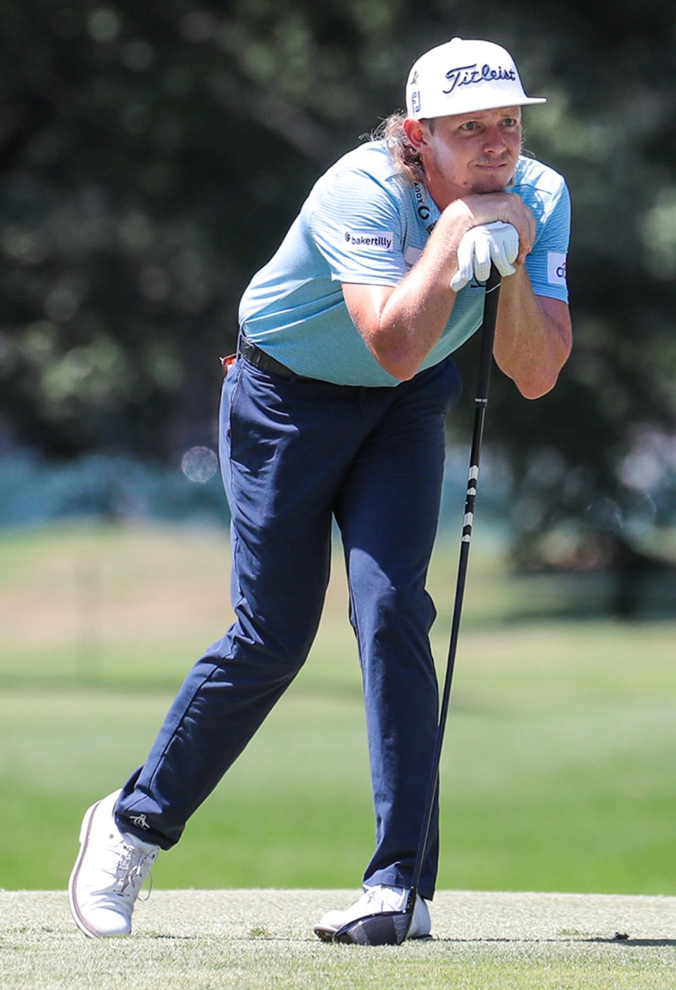 <strong>Cam Smith watches an errant tee shot in disappointment of the 7th hole of the FedEx St. Jude Championship at TPC Southwind Aug. 13, 2022</strong>. (Patrick Lantrip/Daily Memphian)