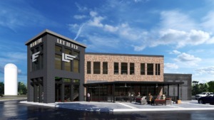 <strong>Rendering shows Mike Miller&rsquo;s Let It Fly sports bar that is planned for Silo Square in Southaven.</strong> (Courtesy Lifestyle Communities)