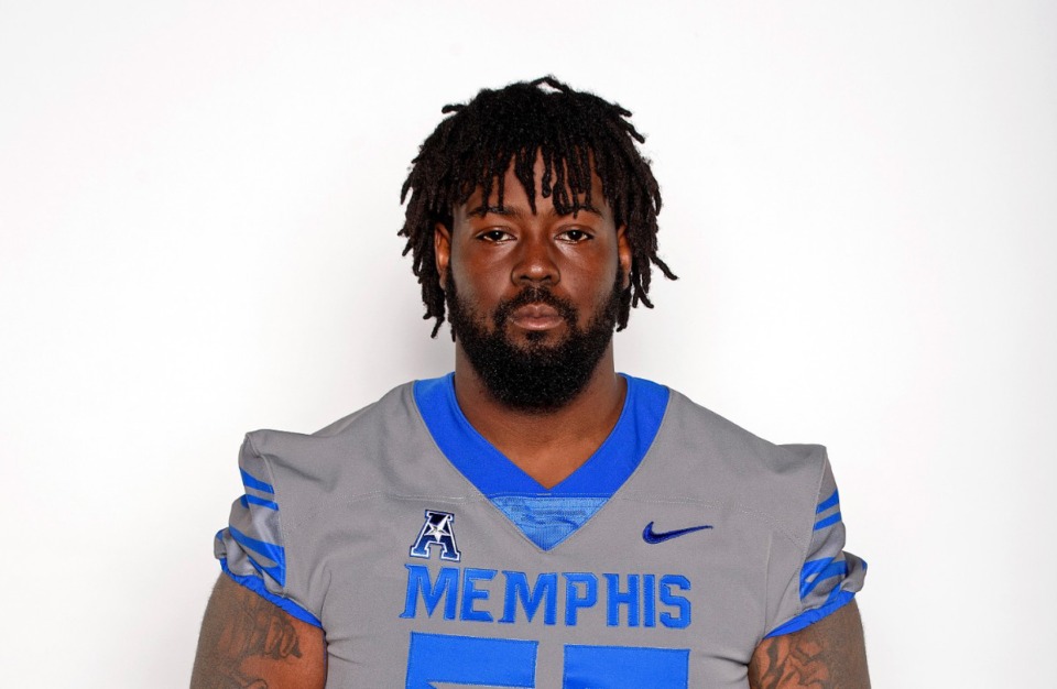 <strong>Memphis Tigers offensive lineman Austin Myers is just over two weeks away from suiting up in a game for the first time since Sept. 25 of last year. He suffered a right leg injury in the fourth quarter against UTSA that sidelined him for the rest of the season</strong>. (Courtesy U of M)