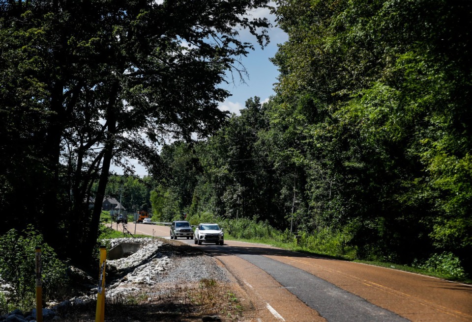 <strong>Southaven city officials plan to put $4.7 million toward street resurfacing this coming fiscal year, and Tchulahoma Road near DeSoto Central is at the top of the repaving list.</strong> (Mark Weber/The Daily Memphian)