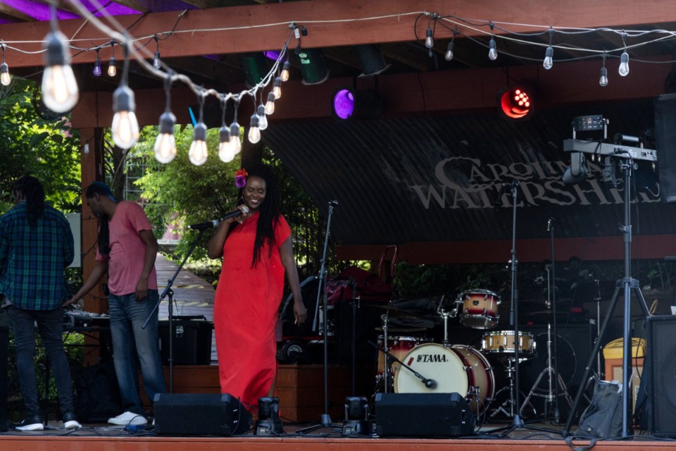 <strong>Sah Maat performs a sound check before performing during Sunday&rsquo;s Reggae at the Shed event at Carolina Watershed at 141 E. Carolina Ave.</strong> (Brad Vest/Special to The Daily Memphian)