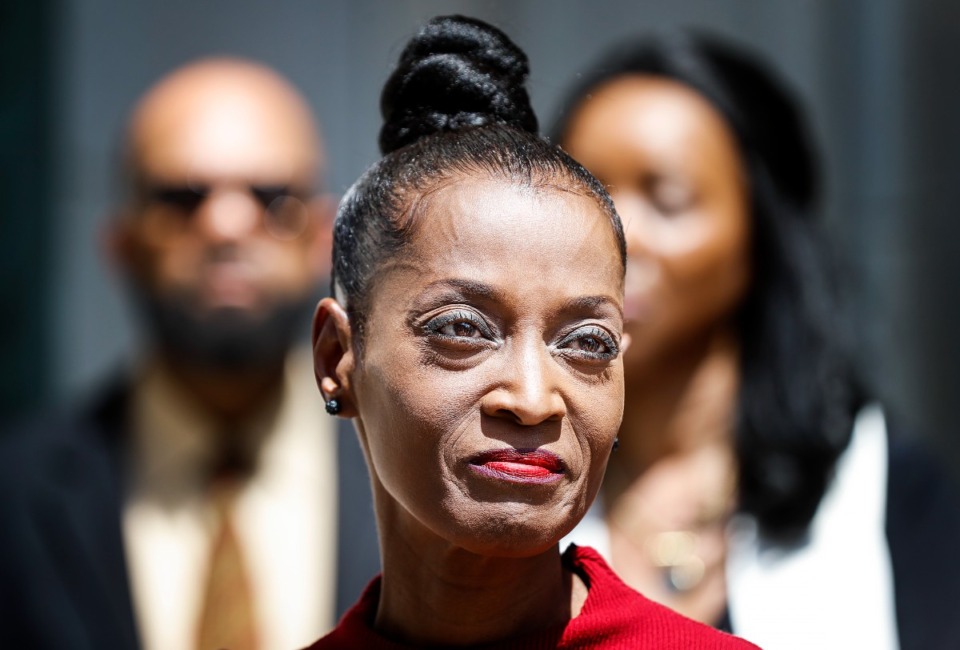 <strong>Shelby County Clerk Wanda Halbert called a press conference Monday, Aug. 29, to address criticism surrounding her recent vacation to Jamaica during closure to the public of the clerk&rsquo;s office.</strong> (Mark Weber/The Daily Memphian)