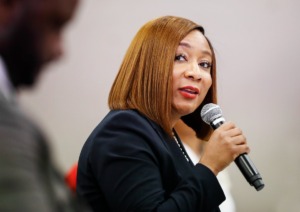 Memphis-Shelby County Schools CFO Toni Williams was named interim Superintendent during school board meeting on Tuesday, August 30, 2022. (Mark Weber/The Daily Memphian)