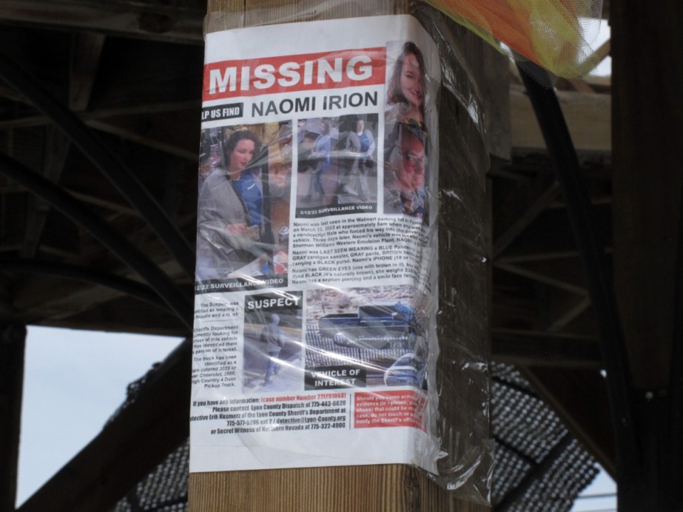 <strong>When people go missing, a common response is the homemade flyer, like this one from Nevada.</strong> (Scott Sonner/AP file)