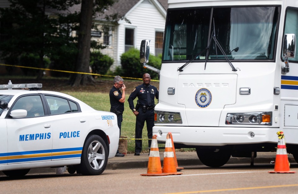 <strong>Memphis Police were at the scene of Eliza Fletcher&rsquo;s early morning kidnapping Friday, Sept. 2, 2022, near the University of Memphis.</strong> (Mark Weber/The Daily Memphian)