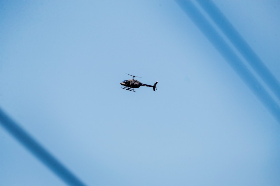 <strong>Memphis Police Department&rsquo;s helicopter was in South Memphis near Victor Street and East Person Avenue Monday, Sept. 5, 2022.</strong> (Mark Weber/The Daily Memphian)