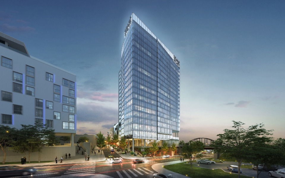 <strong>The $435 million One Beale development includes the recently opened Caption by Hyatt&nbsp;and Hyatt Centric.&nbsp;</strong>(Rendering courtesy Carlisle Corp.)