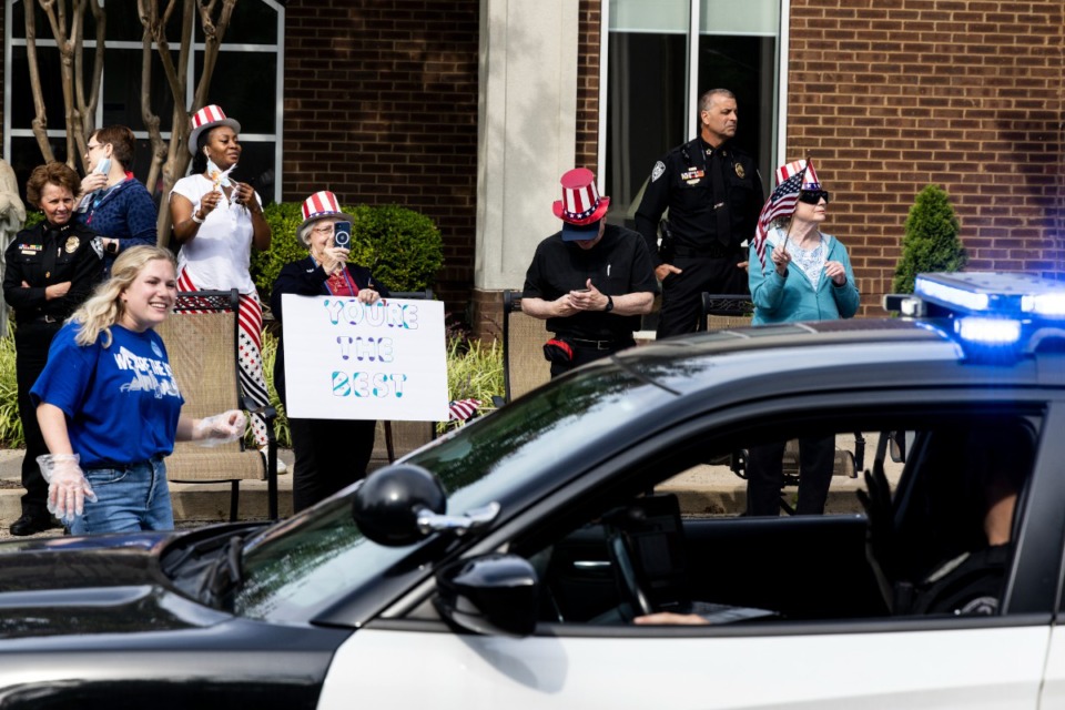 <strong>The senior living community at 2805 Charles Bryan Road hosted a drive-by, parade-like event on its 10-acre campus.&nbsp;</strong>(Brad Vest/Special to The Daily Memphian)
