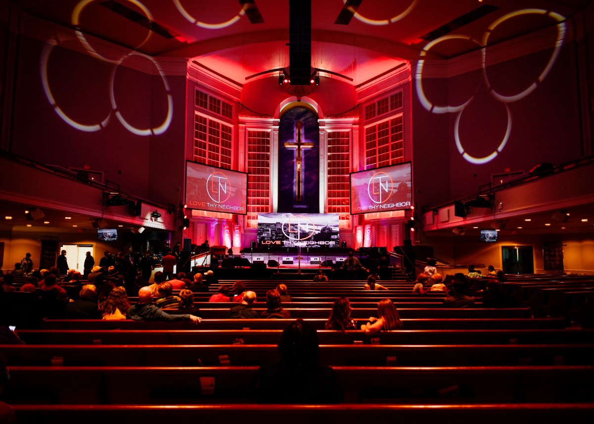 <strong>Around 100 people attended the interfaith gathering at Mississippi Boulevard Christian Church on Sept. 12, including District Attorney General Steve Mulroy, Shelby County Sheriff Floyd Bonner and former Shelby County Commissioner Van Turner.</strong> (Houston Cofield/Special to The Daily Memphian)