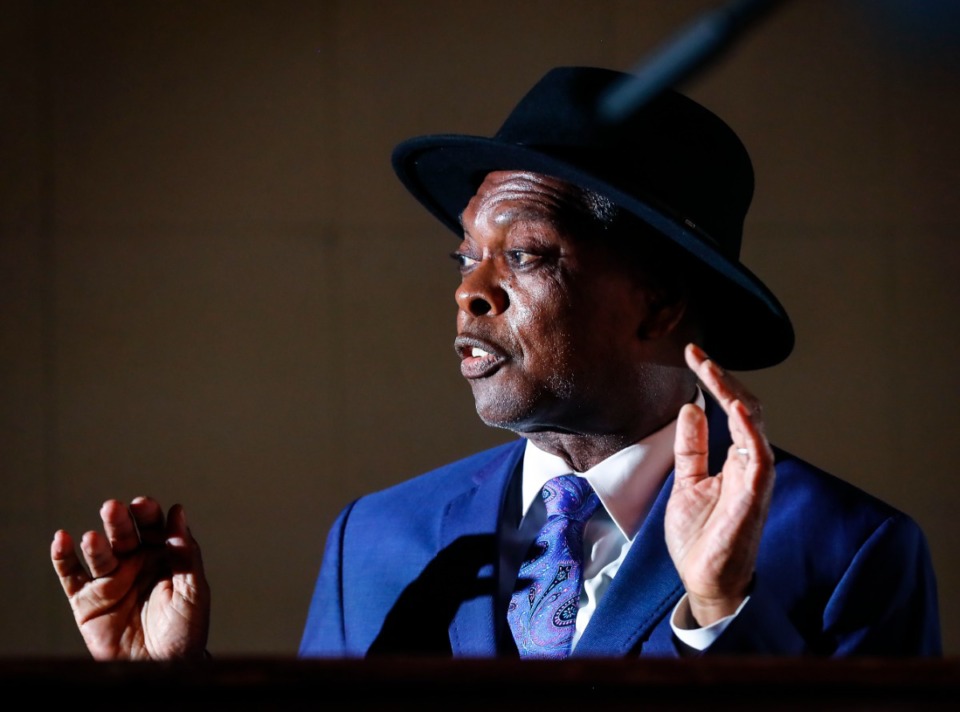 <strong>Booker T. Jones revisits &ldquo;Green Onions&rdquo; in the rebuilt Studio A at the Stax Museum on Sept. 14, 2022.</strong> (Mark Weber/The Daily Memphian)