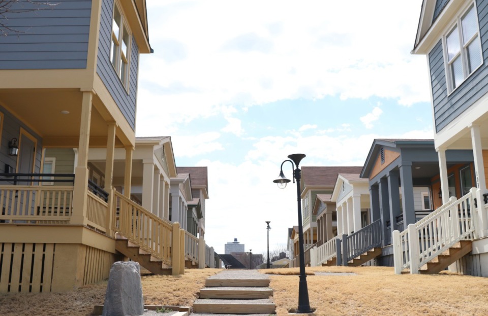 <strong>The 35-unit Malone Park Commons completed its first phase in June.</strong> (Neil Strebig/The Daily Memphian file)