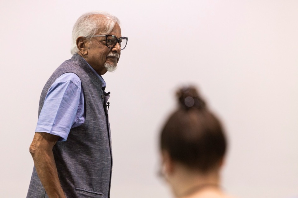 <strong>Arun Gandhi, grandson of Mohandas Gandhi, known as Mahatma Gandhi, speaks at Benjamin L. Hooks Central Library, warning how passive violence can lead to physical violence.</strong> (Brad Vest /Special to The Daily Memphian)