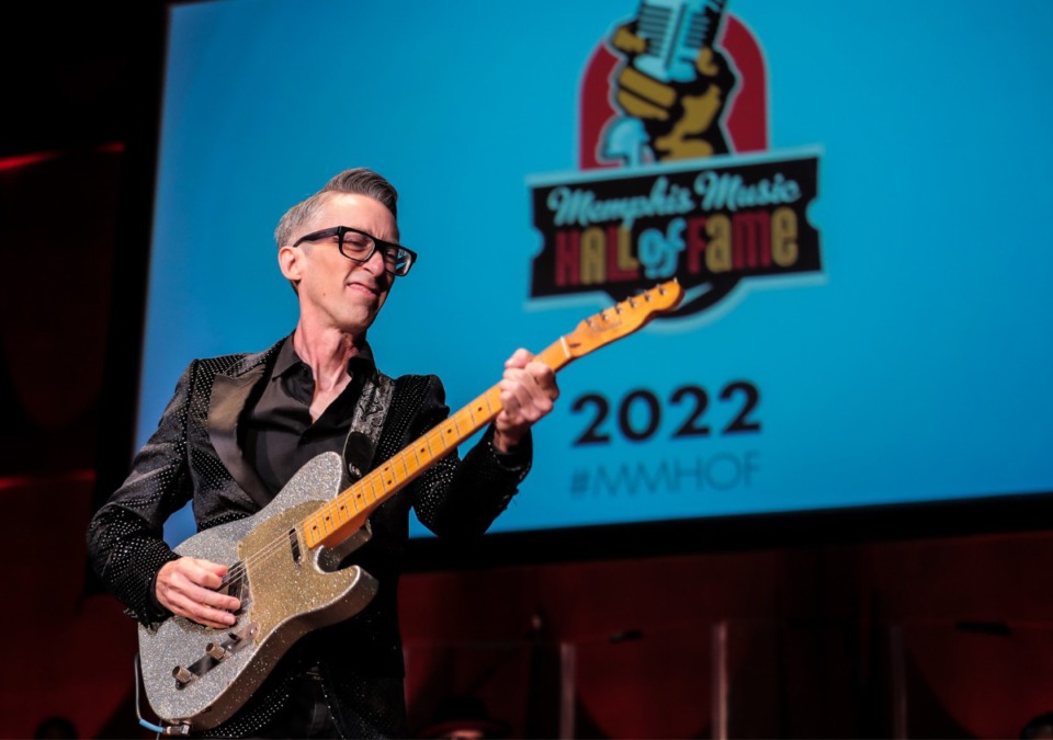 <strong>John Paul Keith performs during the Memphis Music Hall of Fame induction ceremony at the Cannon Center for the Performing Arts on Sept. 15, 2022.</strong> (Patrick Lantrip/Daily Memphian)