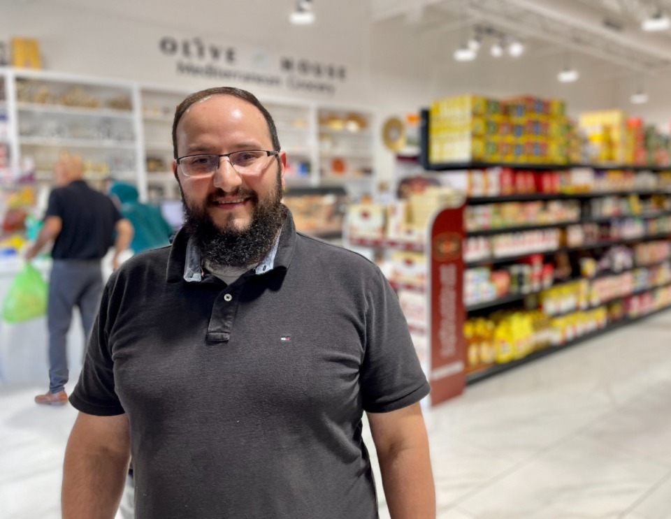 <strong>Jordan Adam is the manager of Olive House Mediterranean Grocery. The store is open 8 a.m.-11 p.m. at 9845 Lake District Drive.</strong> (Jennifer Biggs/The Daily Memphian)