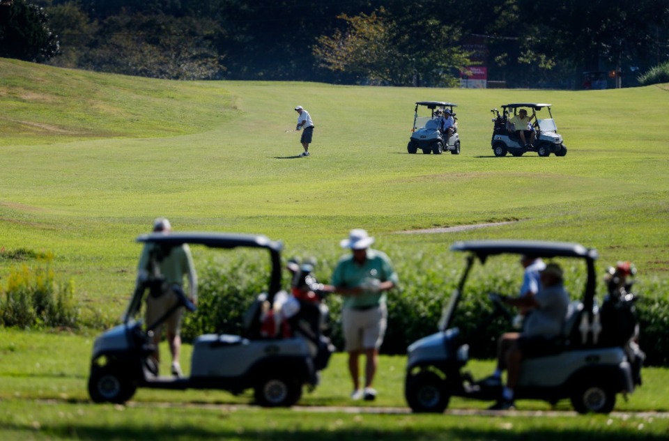 <strong>Golfers play Audubon Golf Course.&nbsp;The Memphis City Council allocated&nbsp;$4 million for the Audubon Park redesign.</strong> (Mark Weber/The Daily Memphian file)