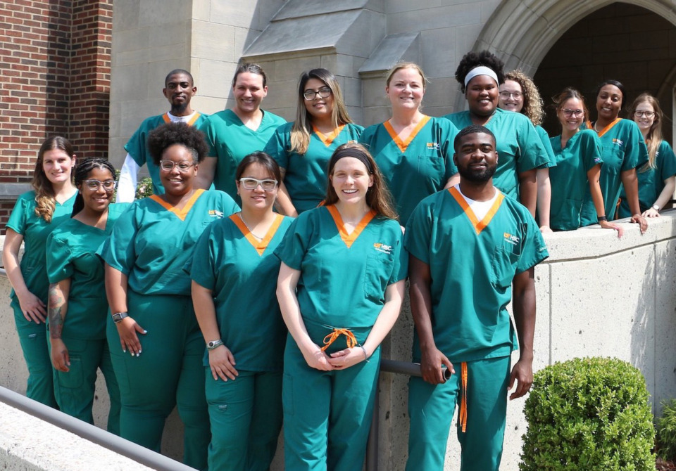 <strong>Recent graduates of UTHSC's College of Nursing, who received their Bachelor of Science in Nursing through the Methodist Le Bonheur Scholars program.</strong>&nbsp;(Courtesy UTHSC College of Nursing)