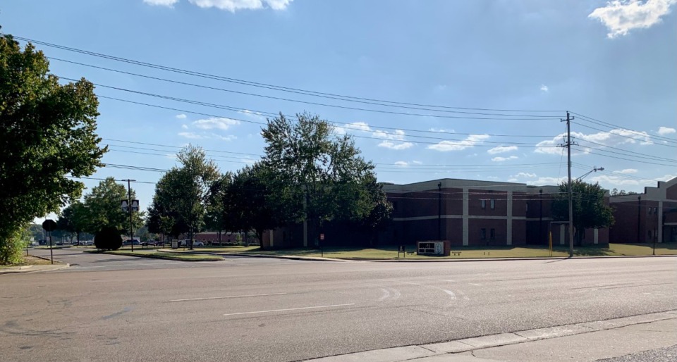 <strong>After years of waiting, a traffic signal is planned at the east entrance of Houston High School.</strong>&nbsp;(Abigial Warren/The Daily Memphian)
